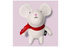 China White Plush Mouse Toys OEM Cotton Plush Toys Poly Bag Packing supplier