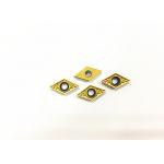 Cnc Turning Tools Cermet Turning Inserts Golden Color Oxidation Resistance DCMT07 DCMT11 for sale