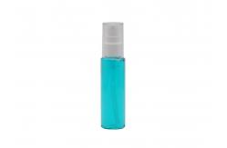 China Flat Shoulder Spray Plastic Bottle 50ml 60ml White And Transparent supplier