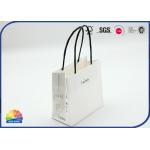 Stand Up White Kraft Paper Gift Bag With Handles Jewelry Package for sale