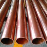 DIN 86019 C10700 Type L Copper Pipe 15mm Wall Thickness Brush Finish for sale