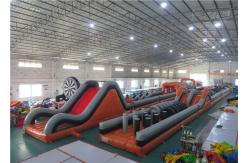 China Anti - Ruptured Inflatable Obstacle Challenges , Blow Up Off - Road Car Obstacle Course supplier