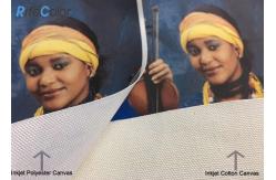 China Inkjet Canvas Rolls, Waterproof Matte Polyester Canvas Roll 260gsm for Pigment Inks supplier