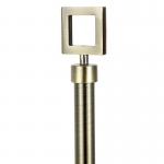 16mm Square Stainless Steel Exquisite Curtain Rod European Style for sale