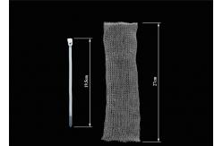 China Silver Stainless Steel Knitted Mesh 5ft 10ft Massive Structure Laundry Mesh supplier