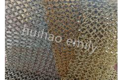 China Interior Design Metal Round Ring Mesh Curtain With SS Eletroplating supplier