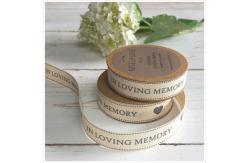 China Soft Cotton Printed Ribbon , 3 - 50MM Width Custom Printed Cotton Tape supplier