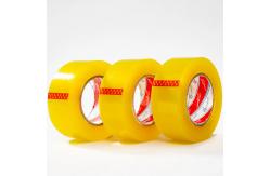 China Customized Packaging Adhesive Shipping Tape Clear Yellow Plastic BOPP Packing Tape supplier