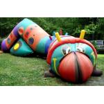 Inflatable bugsy the caterpillar tunnel maze for children games for sale