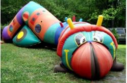 China Inflatable bugsy the caterpillar tunnel maze for children games supplier