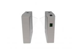 China Lane 600mm Retractable Flap Barrier Card Reader Integrate Entrance Wire DC24V supplier
