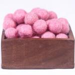 1.5cm Felt Handicraft Natural Wool Balls For Home Decor for sale