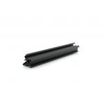                    Black PVC Profiles Extrusion Manufacture Rigid PVC Square Pipe              for sale