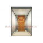 Gold Mirror Residential Elevators Cabin Decoration For Passenger Lift for sale