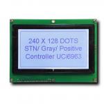 Grey Positive Graphic LCD Display 240X128 FSTN 3.3V RGB LCD Screen for sale