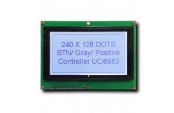 China Grey Positive Graphic LCD Display 240X128 FSTN 3.3V RGB LCD Screen supplier