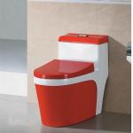 Sanitary Modern 3L 6L Siphonic One Piece Toilet Red Green Blue Colore for sale