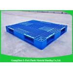 Recyclable 4 - Way Export Plastic Pallets , Standard Double Faced Plastic Shipping Pallets