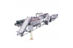 China Full Automatic Potato Chips Making Machine Frozen French Fries Machinery supplier