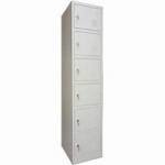 Slim Modern RAL Metal Storage Cupboard With Locker And Six Doors for sale