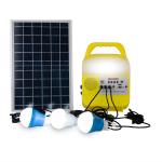 Plastic 9W*3PCS Bulb Outdoor Solar Lighting System Solar Panel Kits For Garden Lights for sale