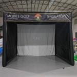 Commercial Airtight Golf Blow Up Tent PVC Golf Simulator Tent Outdoor Golf Practice Tent for sale