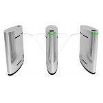 Electronic 304 Stainless Steel Flap Barrier Gate CE Approved With Barcode Scanner for sale