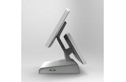 China Angle Adjustable Touchscreen POS Terminal Two Screens Windows / Andriod Version DC 12V supplier