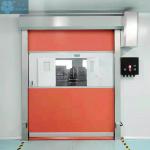                  Customized Industrial Rapid Fast Rolling up PVC Shutter High Speed Door              for sale