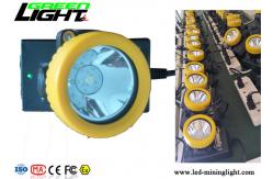 China Rechargeable Miners Hard Hat Lamp 5000lux Brightness IP68 Waterproof ABS Material supplier