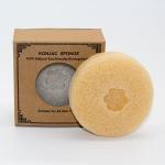 OEM ODM Round Light Yellow Konjac Facial Sponge For Cleansing for sale