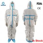 Heavy Duty Disposable Protective Suit High Filtration Efficiency Splash Proof for sale