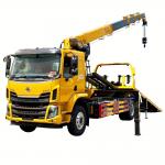 CHENGLONG    Road Rescue Trailer With Crane  Road Block Removal Truck With  Crane       Obstacle Tow Tractor Truck Mounted Crane for sale