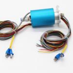 USB3.0 Ethernet Slip Ring Rotary Joint Through Bore Rotating Contacts for sale