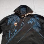 Dtg Print Custom Color Block Hoodie Nylon Lining Urban Streetwear Hoodies for sale
