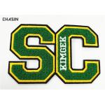 Double Felt Chenille Embroidery Patches Smooth Laser Cut Border