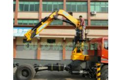 China Yellow Cormach 10t Foldable Boom Lorry Mounted Crane supplier