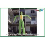 Dancing Air Guy Green Dancing Man Balloon Inflatable Wacky Tube Man For Advertisement for sale