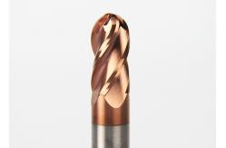 China TiAlN Coating Hrc45 Ball Nose End Mill High Speed Cutting CNC Lathe supplier