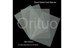 China Clear Cpp Playing Large Card Sleeves 82x124mm For Board Game SGS supplier
