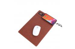 China Office Usage Wireless Charging Mouse Pad With Custom LED Logo supplier
