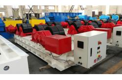 China Rubber Tyre Conventional Welding Rotator Fixed Turning Roller Bed 60t Tank Vessel supplier