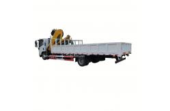 China ISuzu Mobile Truck Mounted Crane 5 Tons Folding Arm 6 Speed Transmission supplier