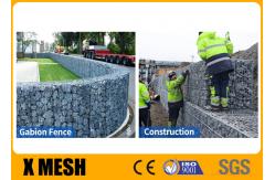 China Hot Galvanized Gabion Wire Mesh Baskets Retaining Wall Spirals / Helicals Connected supplier