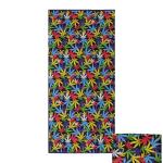 Microfiber Suede Waffle Weave Drying Towel Mens Towel Poncho Custom Design Print