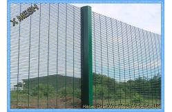 China Clearvu 358 Security Galvanized Fence Panels / Mesh Panels V Formation Horizontal supplier
