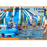 Funworld Large Inflatable Water Slide With Swimming Pool Pvc Tarpaulin for sale