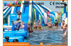 China Funworld Large Inflatable Water Slide With Swimming Pool Pvc Tarpaulin supplier