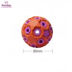 Lightweight Red rubber 81x62mm Dog Fetch Ball for sale