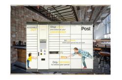 China Smart Intelligent Package Lockers Electronic Logistic Touch Screen Winnsen supplier